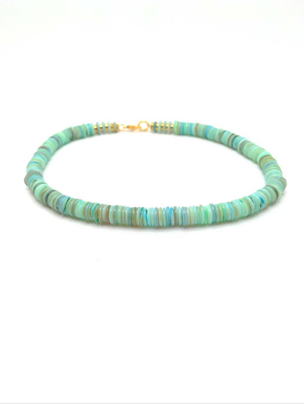 381MIDALANE Handcrafted Turquoise Shell Choker